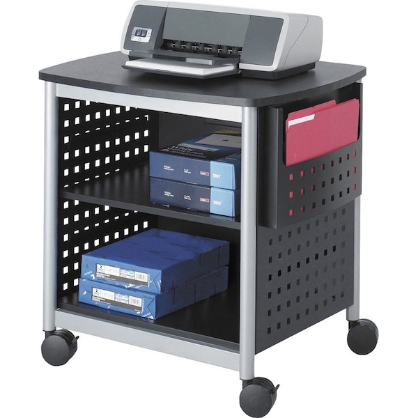 Safco Printer Stand, Desk Side, 26-1/2"x20-1/2"x26-1/2", Black SAF1856BL - main